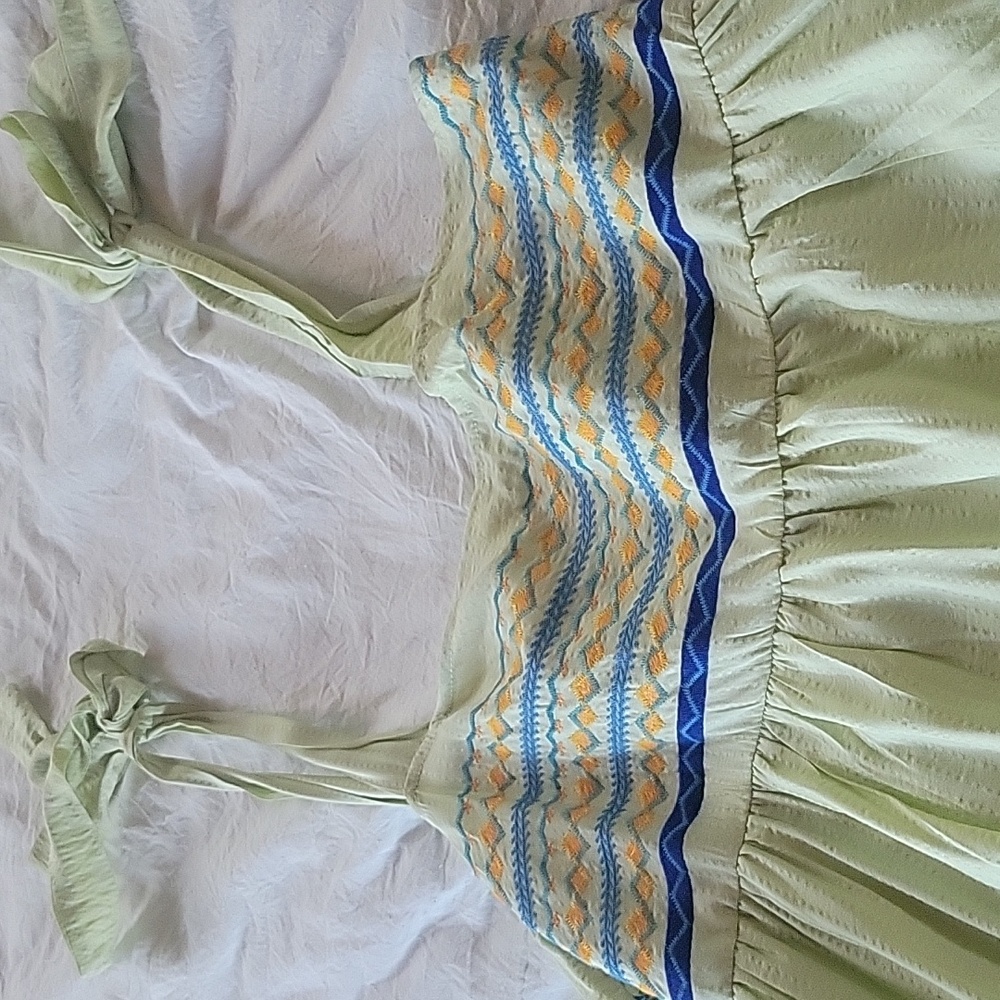 August Sky Light Green Sundress